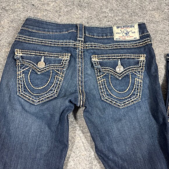 True Religion Blue Straight Leg Jeans - Picture 13 of 14